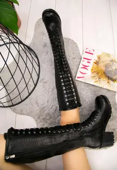 

Satisfied Fashion Siyah Cilt Desenli Çizme