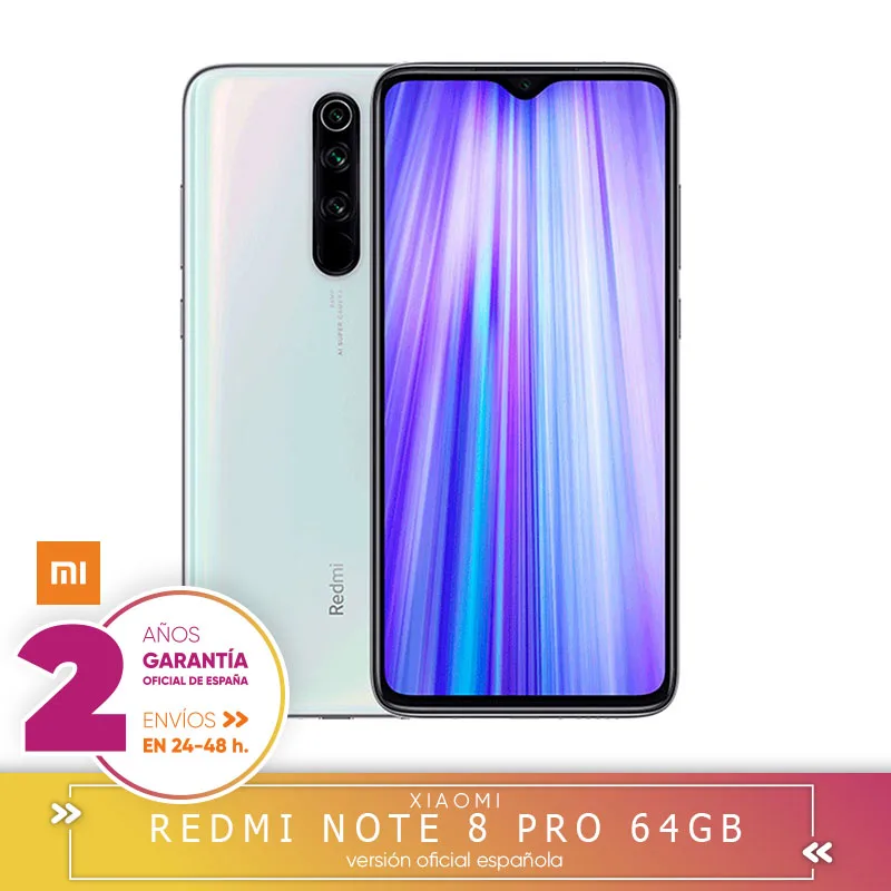  -Guarantee Official Spanish-Xiaomi Redmi Note 8 Pro 6 hard GB 64 hard GB Smartphone 64MP Quad still
