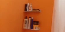 Shelves-Rack Toilet-Accessories Wall-Mounted Shower-Room Multipurpose Kitchen White Aluminum