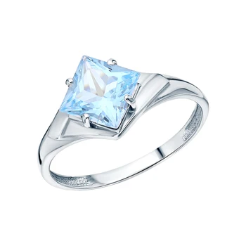 

Silver ring with Topaz sunlight sample 925