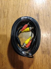 Cable de alimentación de 5m, 10m, 15m, 20m, 30m, 50m, extensión de Cable de seguridad de cobre HD con BNC + DC 2 en 1 AHD