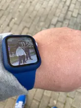 Protector de pantalla de cristal + cubierta para Apple Watch, 44mm, 40mm, 42mm, 38mm, accesorios de parachoques para Apple Watch series 5 4 3 SE 6