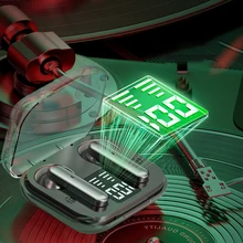 

TWS Wireless Earphone with Mic HD LED Display Sports Waterproof Headphones Bass Stereo Bluetooth-compatible Charging Box Earbuds