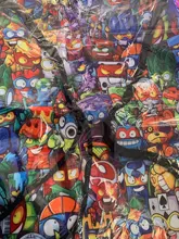 Bolsa de almacenamiento con cordón para niños y niñas, mochila informal con estampado de dibujos animados Super Zings, ideal para regalo