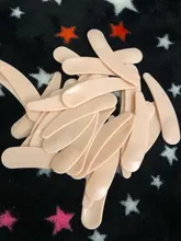 Mini espátula cosmética desechable, máscara de maquillaje curvada, cuchara de crema de ojos, palo de maquillaje, Kits de herramientas de belleza facial, 30 Uds.