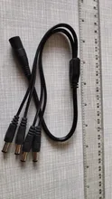 Cable divisor de enchufe de 12v CC 1 hembra A 2 3 4 5 6 8, Cable de alimentación macho, tira Led CCTV