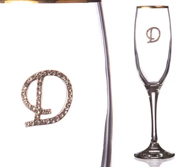 

Glass for champagne "D" with gold border 170 ml.
