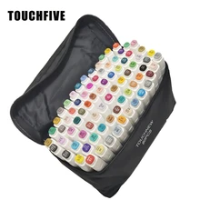 TOUCHFIVE художественный Маркер ручки 30 40 60 80 168 Цвета ручки имеют спиртовую основу Краски маркер скетч рисования манга маркеры для дизайна товары для рукоделия