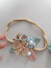 BalleenShiny-diademas de princesa elásticas para bebé recién nacido, diademas de princesa para niño, perlas de estilo fresco, regalos