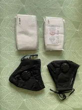 Mascarilla de algodón reutilizable para hombre y mujer, máscara respirador con filtro PM2.5, anticontaminación, lavable y antipolvo, color negro, 20 unidades