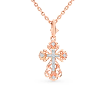 

Gold pendant with diamonds sunlight sample 585