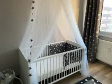 Nórdico con diseño de estrellas para cuarto de bebé, cama de bebé con parachoques grueso, cuna de una pieza, cojín protector de cuna, almohadas protectoras para habitación de recién nacidos