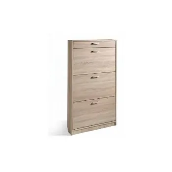 

Wardrobe Shoe Rack 3 clearly varnished with tray removable