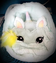 Mochila escolar de dibujos animados de unicornios para niña y mujer, bonita mochila de piel para guardería, bolso de viaje, escolar, regalo para niños
