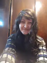 ALAN EATON-Peluca de cabello largo ondulado con flequillo para mujer, pelucas de pelo sintético para fiestas, color morado, marrón, pelo Afro Natural, Cosplay de Lolita