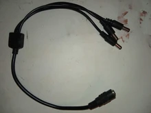 Uds cámara de seguridad CCTV 1 DC hembra a 2/3/4/5 macho adaptador de Cable de alimentación conector de Cable divisor para tira de LED