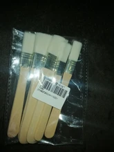 6 unidades/juego de brochas profesionales de mango de madera gruesa y duradera de alta calidad para uso doméstico, pintura de barbacoa con Touchup