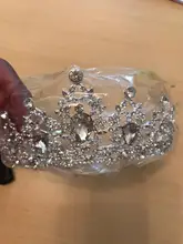 Tiara Hair-Accessories Crown Rhinestone Crystal Silver-Color Bridal Women Diadema And