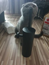 Toilet-Brush-Holder-Set Wall-Mounted Cleaning-Storage Bathroom Black 304-Stainless-Steel