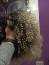Pelucas Afro rizadas de pelo corto con flequillo para mujeres negras, cabello sintético africano sin pegamento, Cosplay, Lizzy de alta temperatura