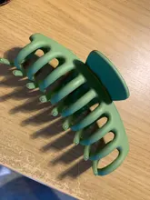 Pinzas de pelo acrílico con pasador para mujer y niña, accesorios para el cabello coreanos sólidos grandes para cabello, elegante glaseado, horquillas con pasador, 1 unidad