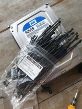 Auto-bloqueo 100 Uds negro 3X200 anillo de sujeción 3X60 Cable envuelve correa de nailon cremallera atar conjunto