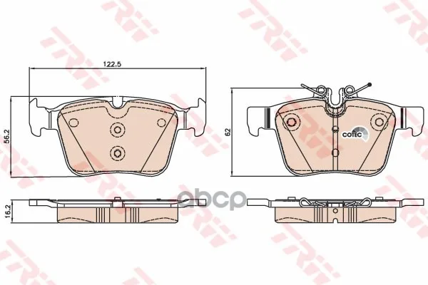 Колодки Тормозные Mercedes W205 14- Задние Trw/Lucas Gdb2071 TRW/Lucas арт. GDB2071