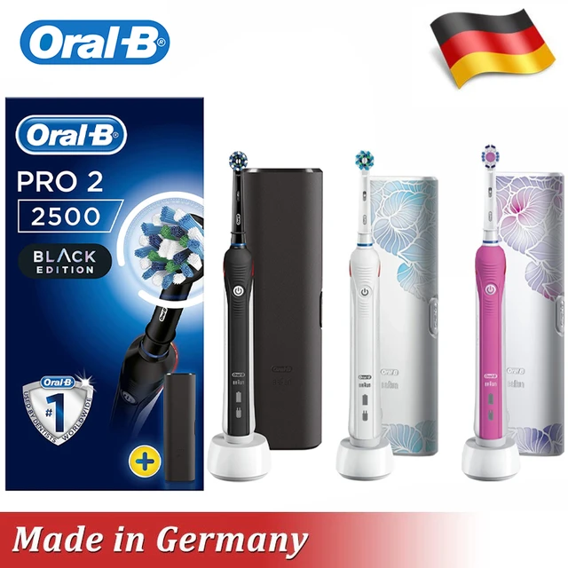 Oral B Pro 2 2500 Electric Toothbrush with Timer For Men Modes Including
