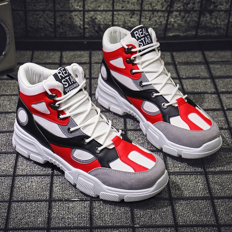 

Men's Shoes Winter Tide Shoes 2019 New Large Size Cotton Shoes British Wind Tooling Snow Boots Inside Increase Shoes Size 39-46