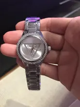 Reloj de pulsera de cuarzo para hombre y mujer, pulsera de plata de lujo, resistente al agua, con caja