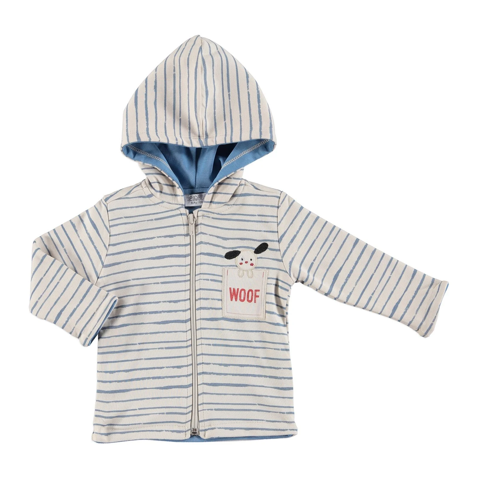 

ebebek HelloBaby Puppy Theme Baby Hoodie Zippered Cardigan