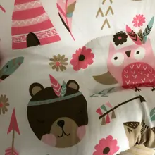 Enfermería almohada para bebé recién nacido dormir apoyo cóncavo de dibujos animados almohada impreso forma cojín previene la cabeza plana