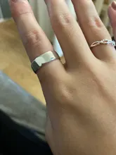 Anillos de plata de ley 925 sencillos y creativos, joyería no alérgica, con carácter redondo, moda Popular, anillos de apertura SR209