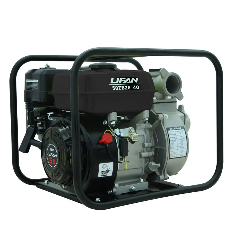 Мотопомпа LIFAN(50ZB26-4Q) 5.5 л.с., 25 м³/час, диаметр трубы 50 мм