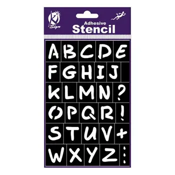 

Ks-bsl-016 stencil on adhesive basis 'alphabetical, 12x18 cm Ki sign