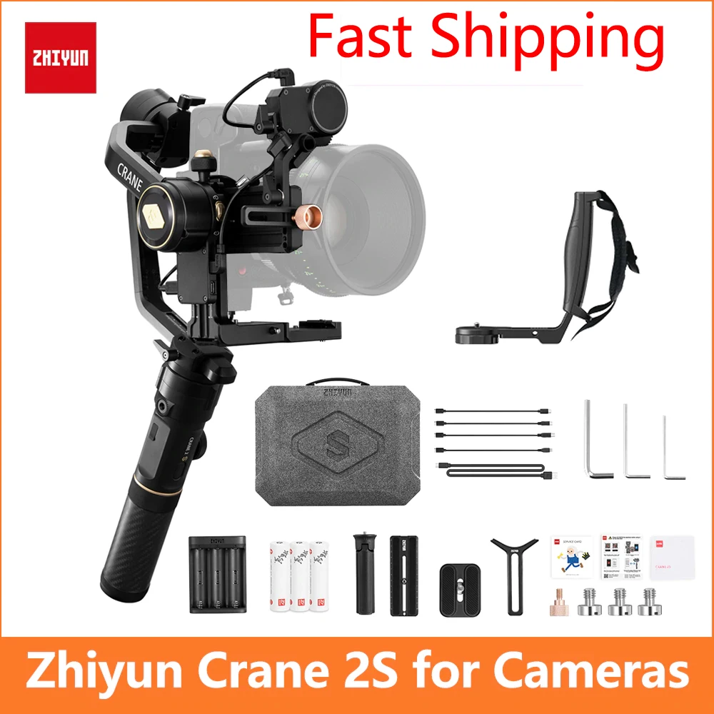 Zhiyun Crane 2 2s 3 осевой Ручной Стабилизатор для Canon Nikon Sony Panasonic DSLR камер 80D 90D BMPCC 6K 5D3|servo