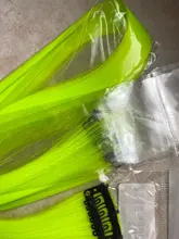 Lupu-extensiones de cabello sintético para mujer, extensiones largas y rectas de color arcoíris, resistentes al calor