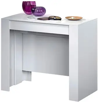 

Oslo Console Table Extendable Up TO 3 Meters 14 Places 78x51x90 cm glossy White