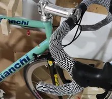 Cinta de manillar de bicicleta cinta de Gel de sílice transpirable antideslizante Barra de manejo de ciclismo cintas de correa cinturón de piñón fijo de carreras