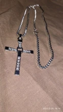 Zkceenier-collar con colgante de Cruz para Fast and The Furious, collar con colgante de cruz de Jesús, de cristal, Vin Diesel, regalo de joyería, 2019
