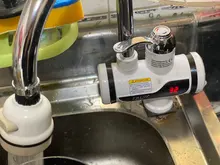 FRUD Cocina eléctrica grifo calentador de agua instantánea grifo de agua caliente LED Digital calefacción grifo sin tanque de calentador de agua instantáneo