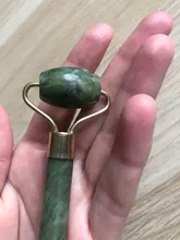 Rodillo de piedra de Jade Natural para masaje Facial, masajeador de gua sha, rascador, herramientas adelgazantes de belleza, relajación de la piel
