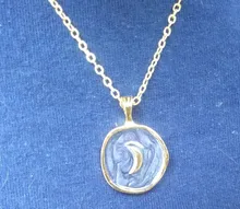 Collar con colgante de relámpago de luna y estrella para mujer, joyería de compromiso para fiesta, cadena, Gargantilla coreana, regalos