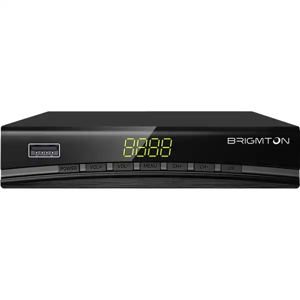 TDT тюнер BRIGMTON BTDT2-918 Full HD USB HDMI черный TDT тюнер BRIGMTON BTDT2-918 Full HD USB HDMI черный