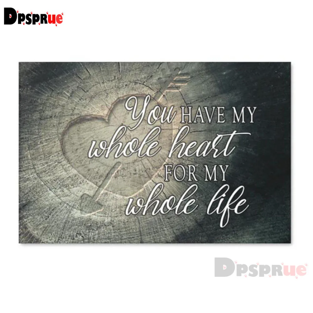 

Dpsprue Full Square/Round Drill 5D DIY Diamond Painting "Text" Diamond Embroidery Cross Stitch 3D Decor Gift DF132
