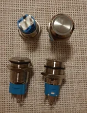 Switch Ring-Lamp-Power Symbol-Button Led-Light Metal 16mm Waterproof Self-Lock NO 1NO1NC