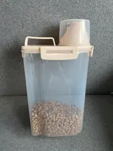 Caja de comida para perros y gatos, contenedor de alimentación para mascotas, barril de almacenamiento de alimentos, taza medidora, tazón de perros, cajas de capacidad grandes