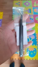 Pinza de mano de 1,0 MM para decoración de uñas, herramienta de selección de Gel acrílico para decoración de gemas, diamantes de imitación, pinzas negras para pestañas, 1 unidad