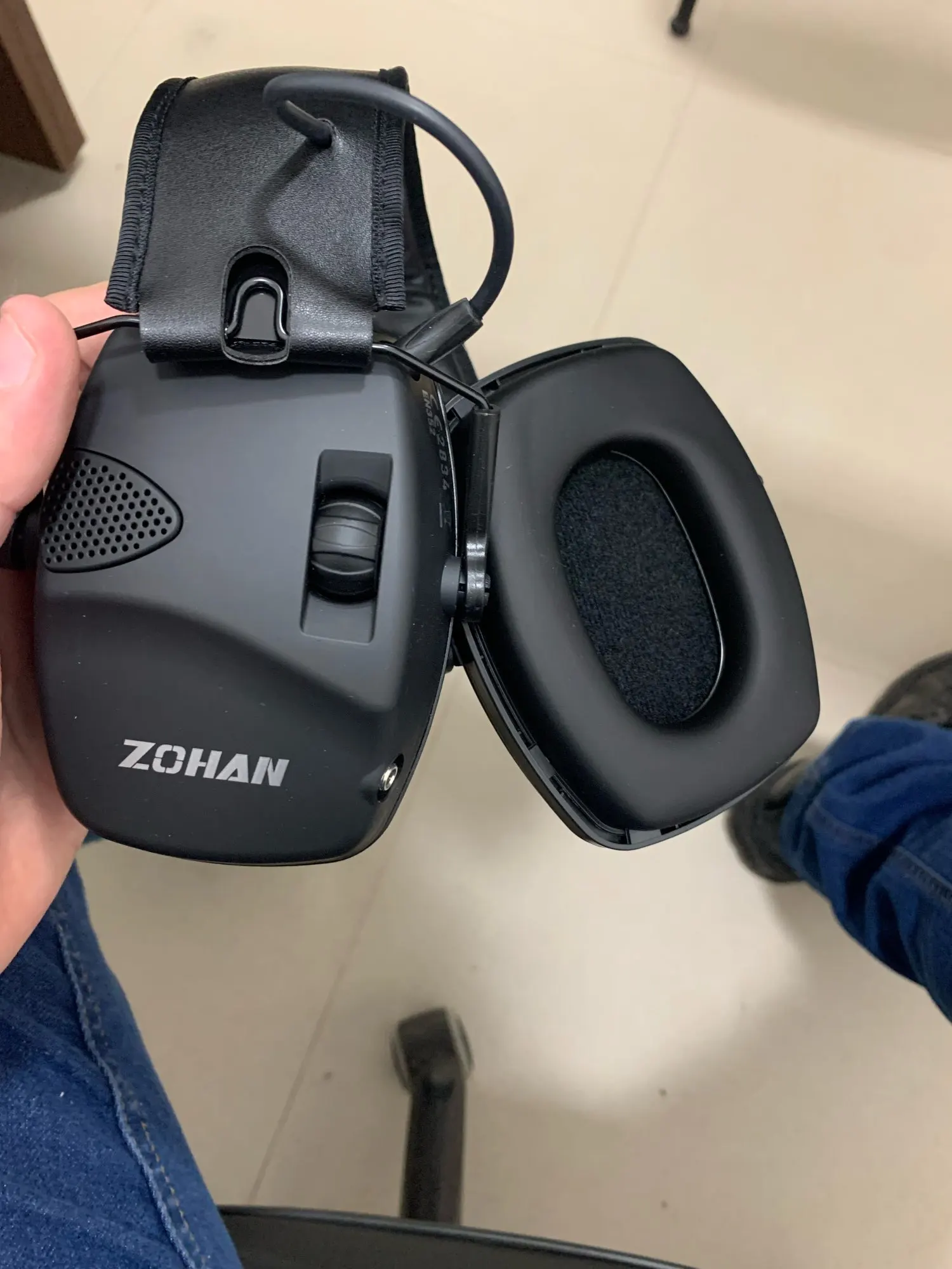 ZOHAN Electronic Shooting Ear Protection Sound Amplification Anti-noise Earmuffs Professional Hunting Ear Defender Outdoor Sport