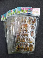 Pegatinas con dibujos animados en 3D para niños, 10 hojas diferentes, divertido para juguete álbum de recortes, teléfono, portátil, regalos, animales, tigre